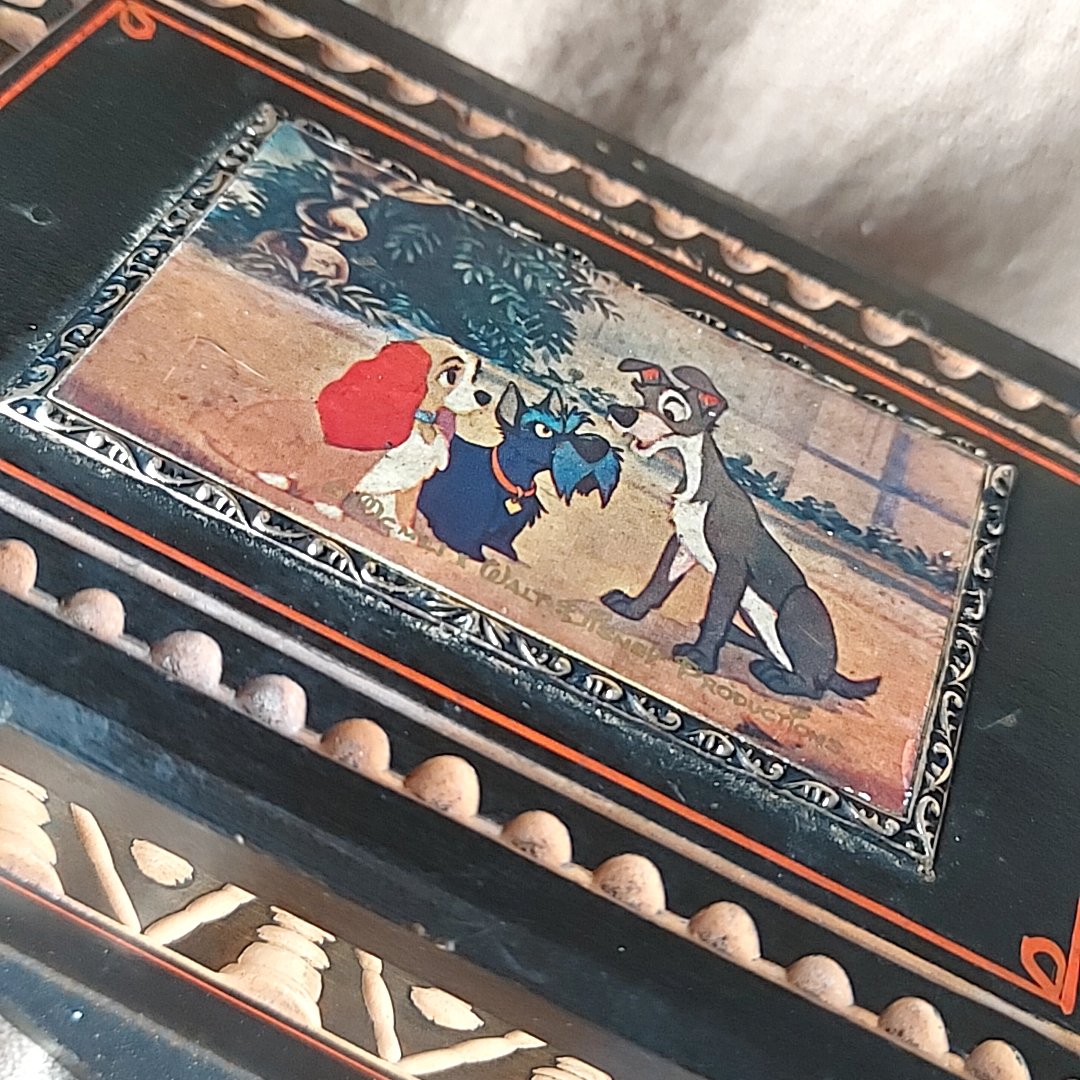 Disney・わんわん物語木製オルゴール | あんちーくKIDAN STORE