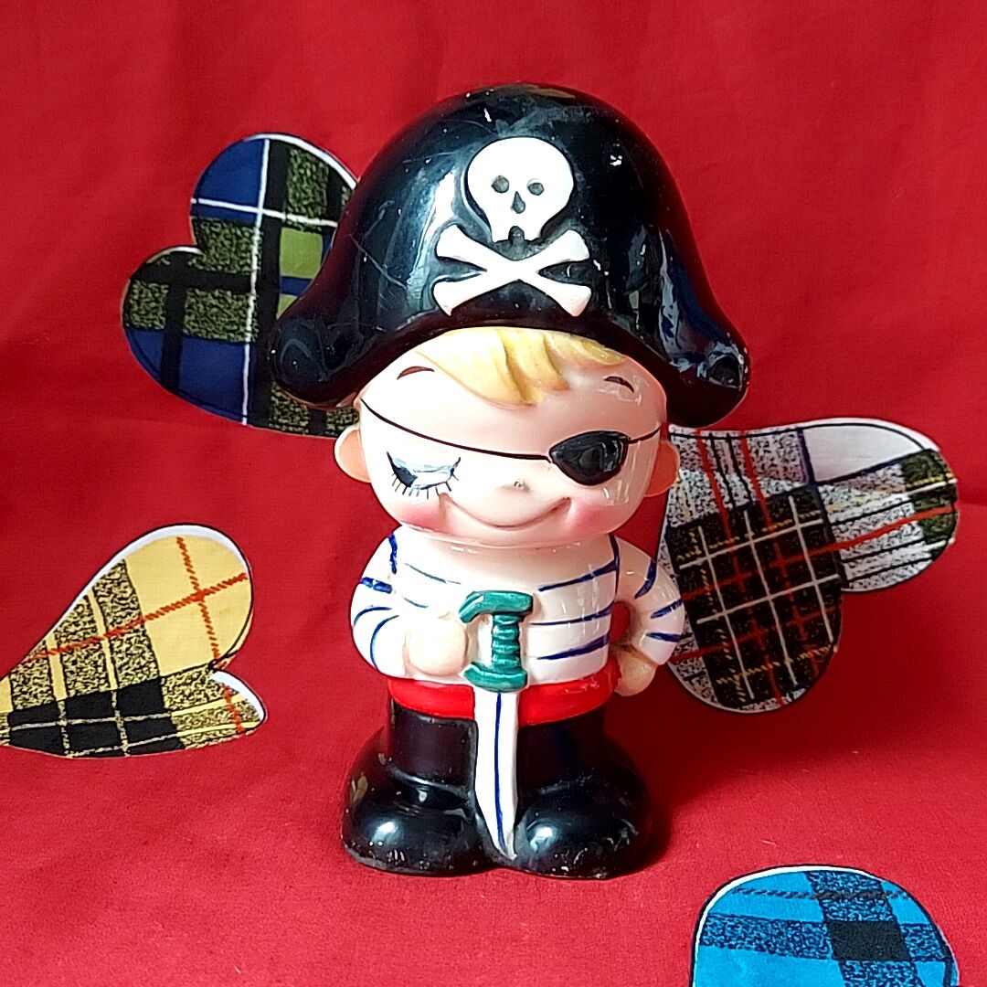 内藤ルネ・キャプテンキッド💎貯金箱 | あんちーくKIDAN STORE