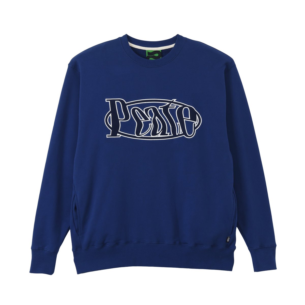 Peate applique Sweat(Navy) | Peate