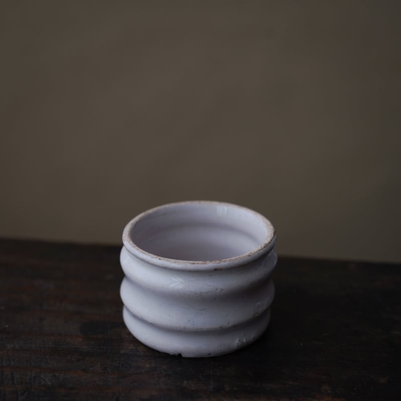 17世紀 オランダ デルフト 白釉小壺 / the Netherlands 17th C. |