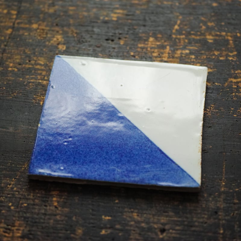 18世紀 オランダ デルフト幾何学文タイル / the Netherlands 18th C