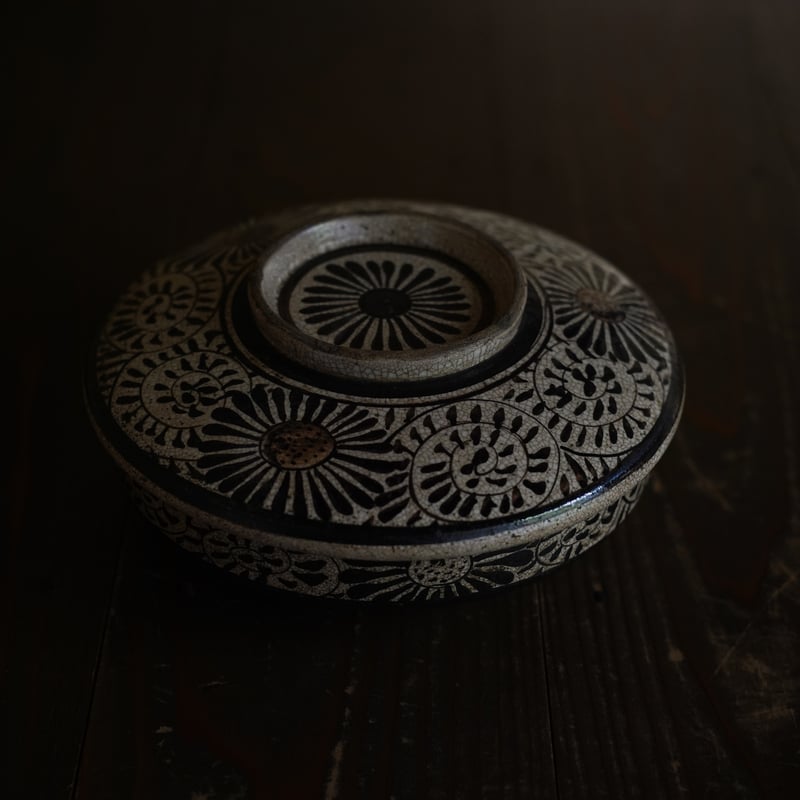 瀬戸鉄絵菊唐草文鉢 / 江戸後期 | tsuchika