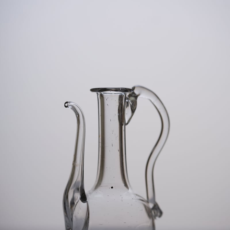 18世紀 フランス 手吹きガラスのピッチャー / Hand Blown Glass Piche
