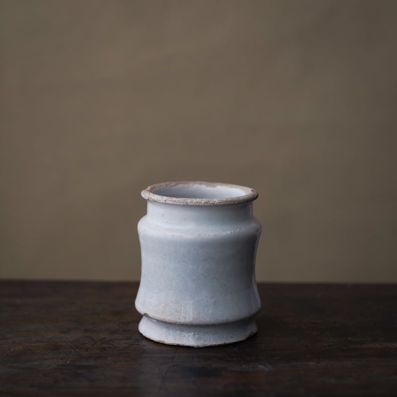 17世紀 オランダ デルフト 白釉小壺 / the Netherlands 17th C. /