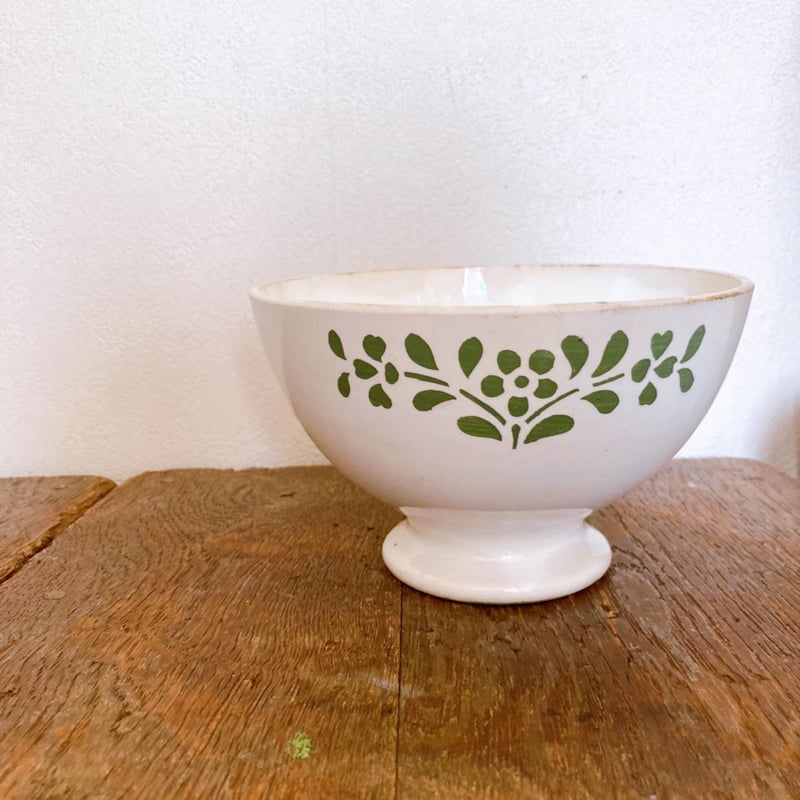 フランスアンティーク bol a cafe au lait カフェオレボウル お花の