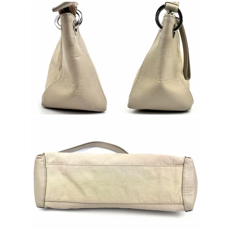 Salvatore Ferragamo フェラガモ ガンチーニ ナイロンレザー トート