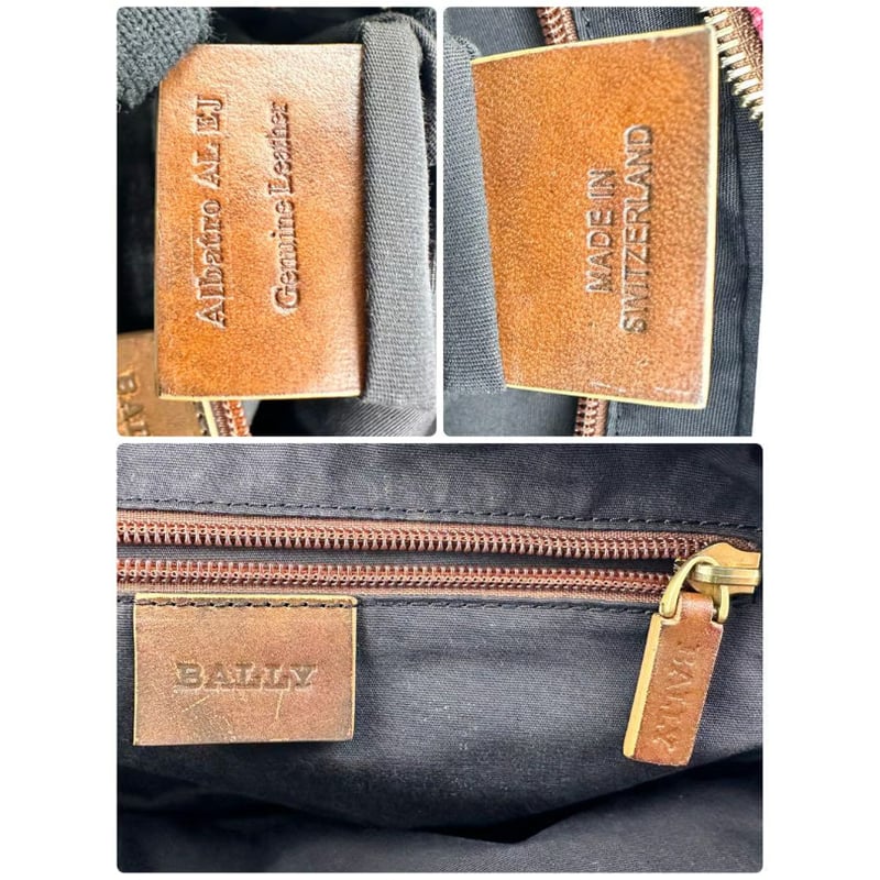 バリー BALLY クラッチバッグ キャンバス セカンドバッグ ストラップ 6