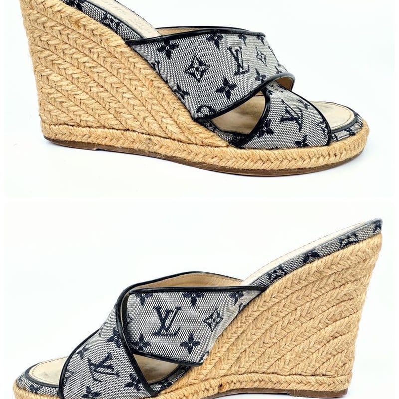 ๑ルイヴィトン*ウェッジソールサンダル✧エスパドリーユモノグラム