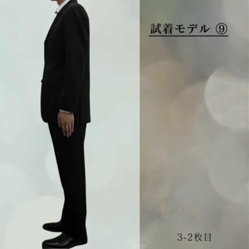 M104｜BURBERRY BLACK LABEL 3Bブラックピンストライプスーツ(38R)