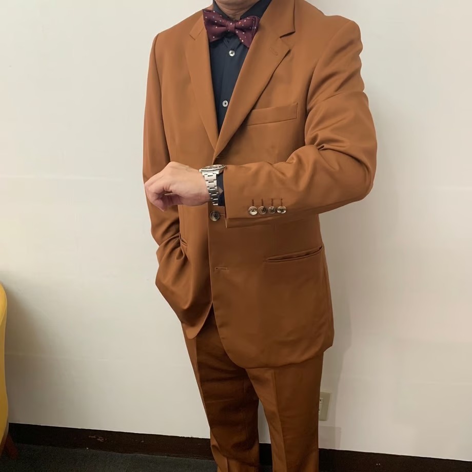 XL195｜Paul Smith 段返り3Bブラウンスーツ(XL) 定価121,000円 ポ