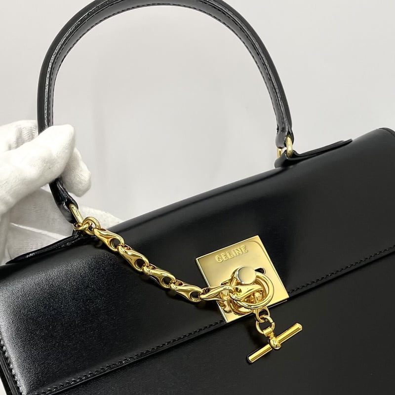 CELINE ボックススカーフ ターンロックハンドバッグ | AMONA VINTAGE