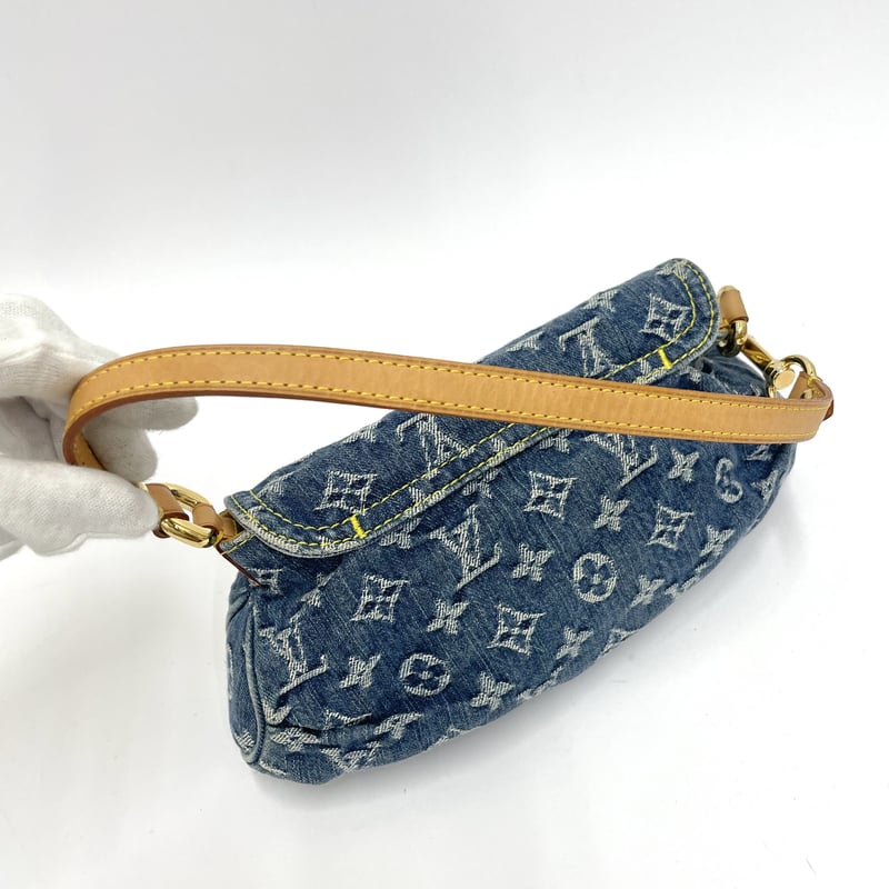 LOUIS VUITTON ミニプリーティ ショルダーバッグ モノグラムデニム