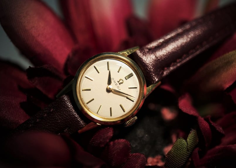 AU-7B オメガ OMEGA レディース手巻き K18YGケース | アンティーク