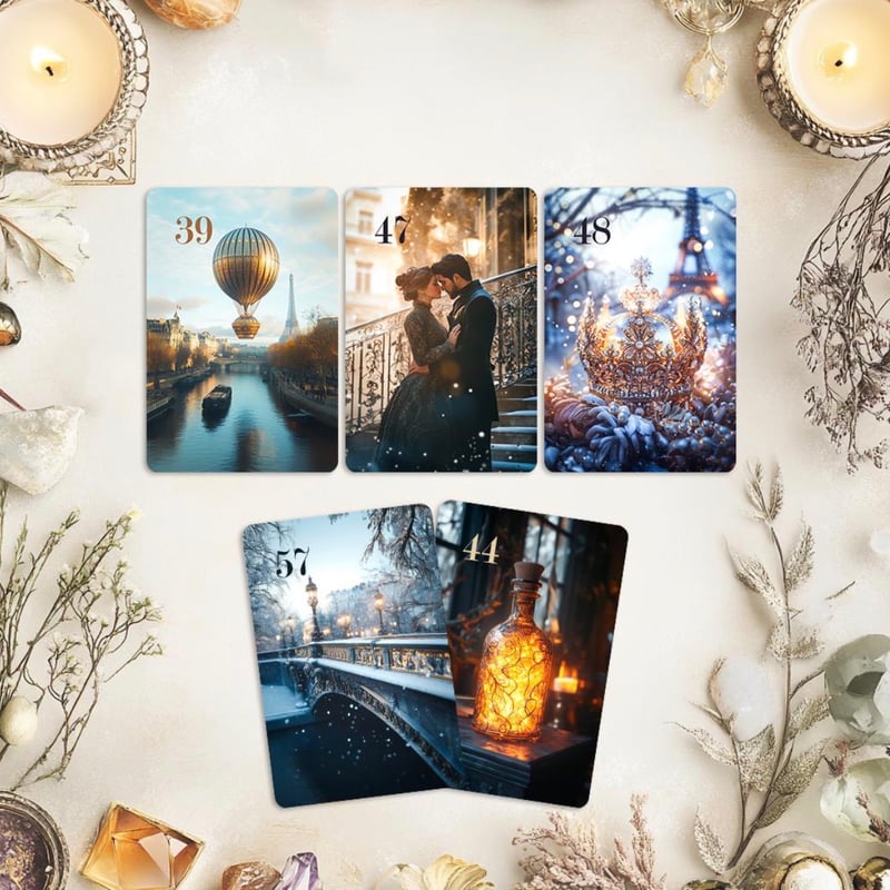 パリの冬ルノルマンカード 追加カード込み72枚セット｜作者直輸入