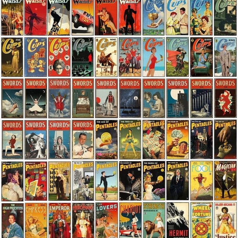 パルプタロットカード (The Pulp Tarot) ｜作者直輸入・希少デッキ