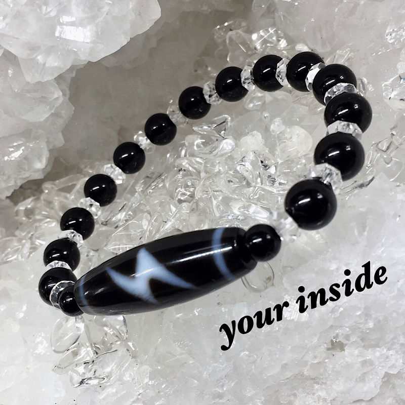 閃電五眼天珠 天然石ブレスレット | 💎 天然石アクセサリー ユアインサイド