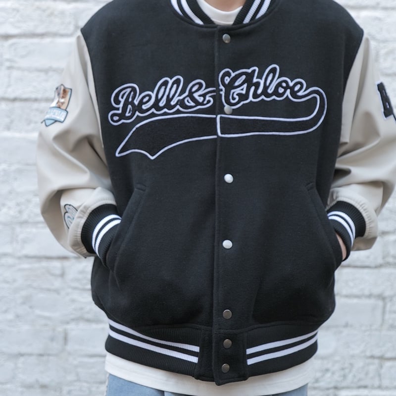 Stadium Jacket 【Black】 | Bell&Chloe STORE