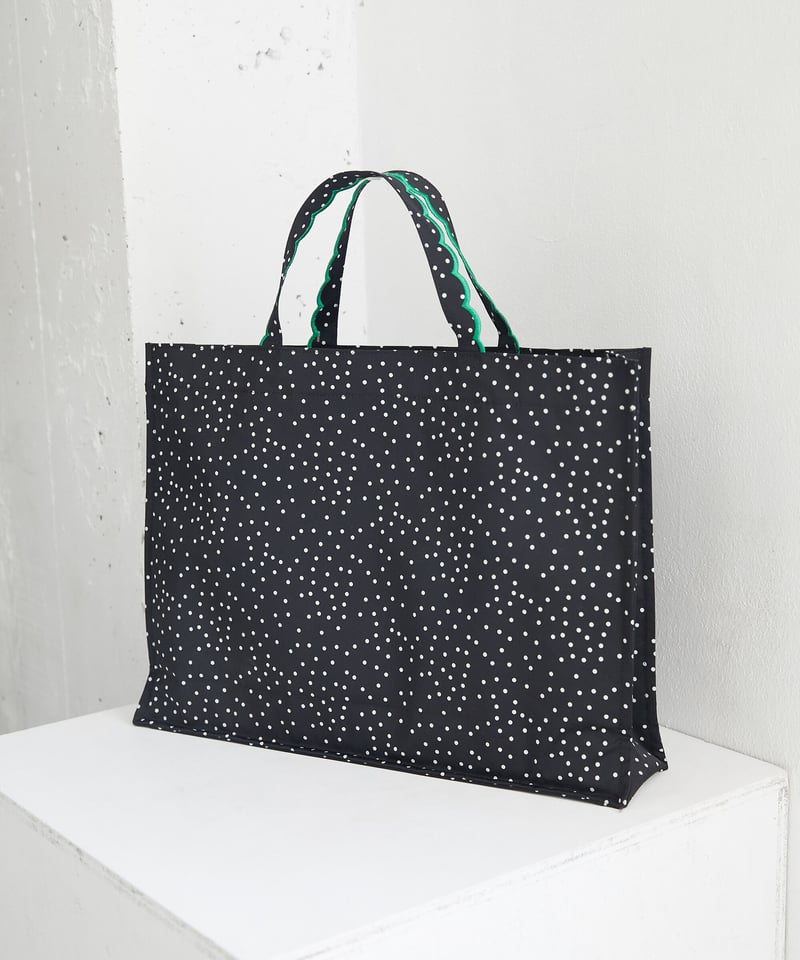 Fleur tote（medium） Dot Green | elu