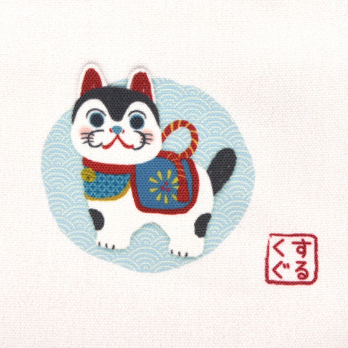 25-8602 キャンバスプチトートバッグ 狛犬張り子柄 | KUSUGURU STORE