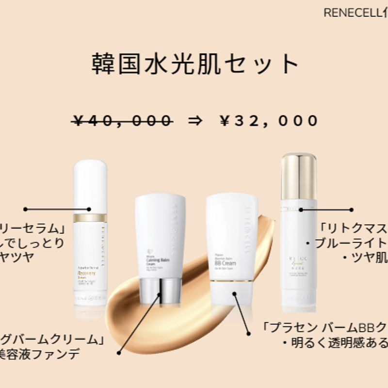 ルネセル 3点セット Rene-Cell(ルネセル) 3種セットです