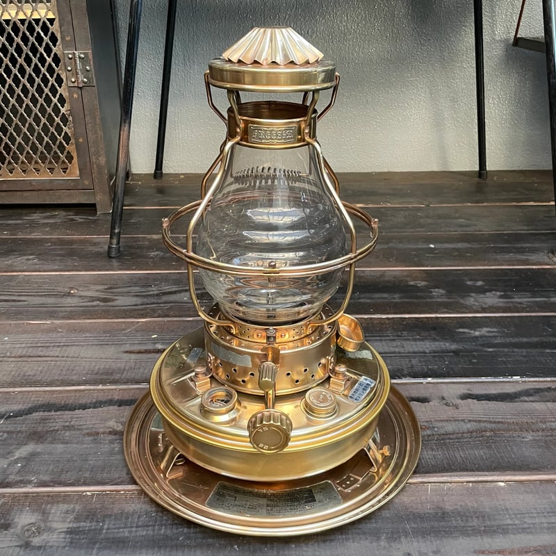 日本船燈 ニッセン フリージア 石油ストーブ 真鍮製 IS-3 五徳付き