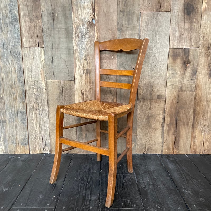 ラッシュシートチェア フランスアンティーク ⑰-2 | OGISHIMA COFFEE