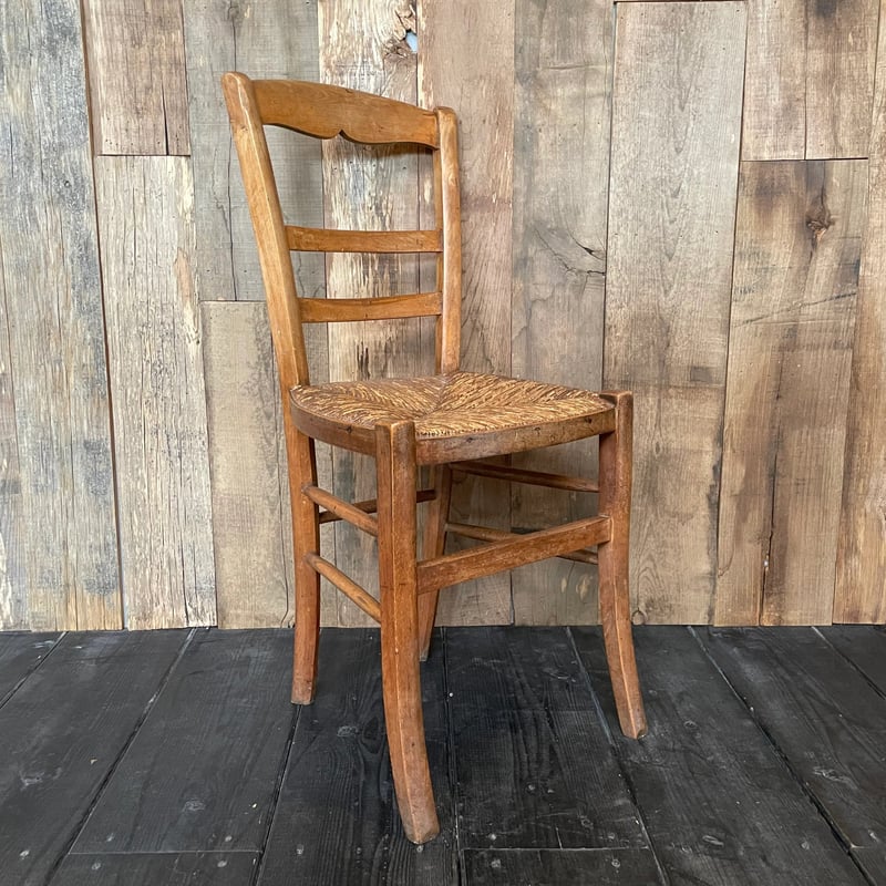 ラッシュシートチェア フランスアンティーク ⑰-1 | OGISHIMA COFFEE