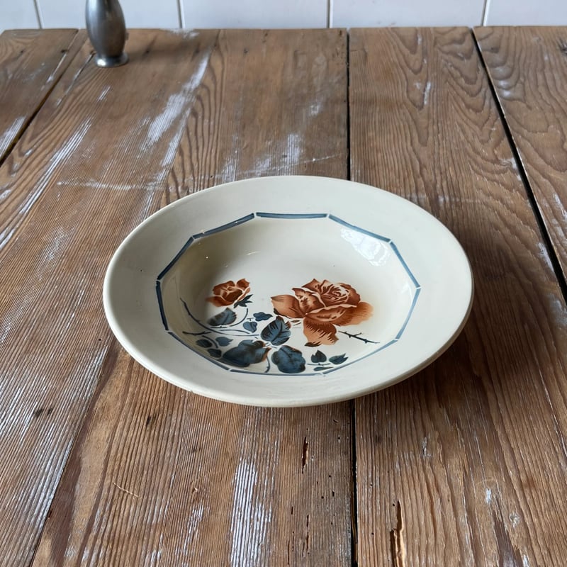 DIGOIN Sarreguemines スープ皿 22.5cm フランスアンティーク | O