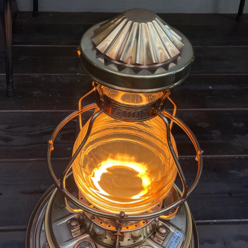 日本船燈 ニッセン 石油ストーブ ゴールドフレーム 真鍮製 IS-3DX ①