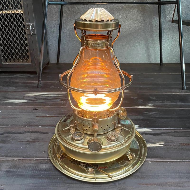 日本船燈 ニッセン 石油ストーブ ゴールドフレーム 真鍮製 IS-3 ②