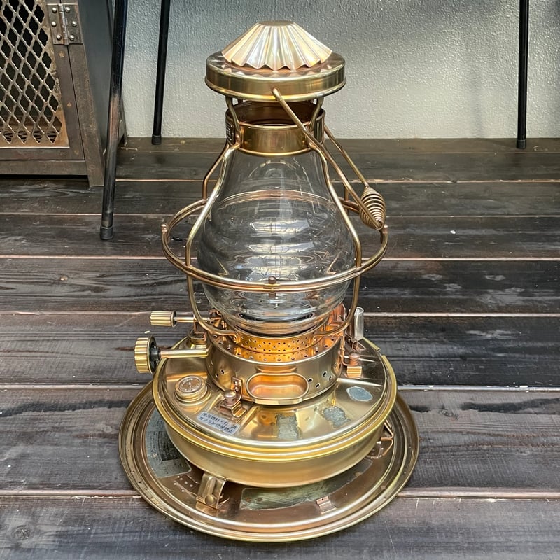 日本船燈 ニッセン 石油ストーブ ゴールドフレーム 真鍮製 IS-3DX ①