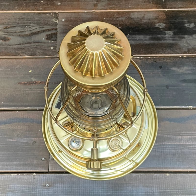 日本船燈 ニッセン 石油ストーブ ゴールドフレーム 真鍮製 IS-3 ②