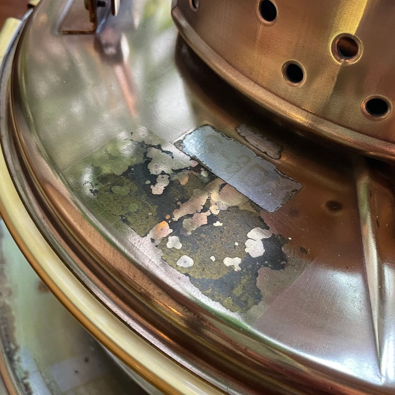 日本船燈 ニッセン 石油ストーブ ゴールドフレーム 真鍮製 IS-3DX ①