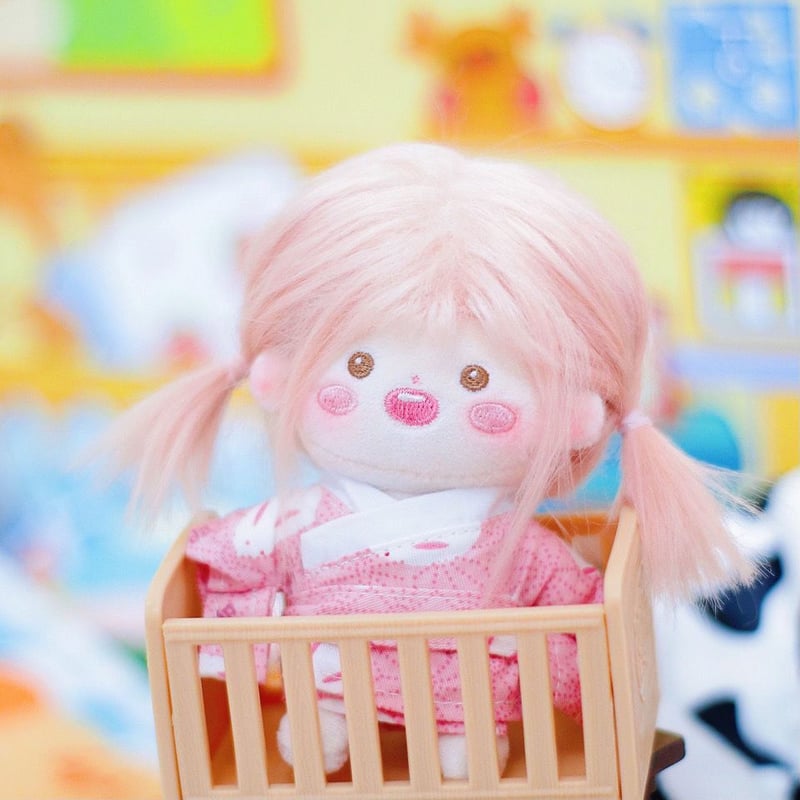 無属性 ぬいぐるみ 10cm 着せ替えぬいぐるみ 女の子 綿人形 ピンク