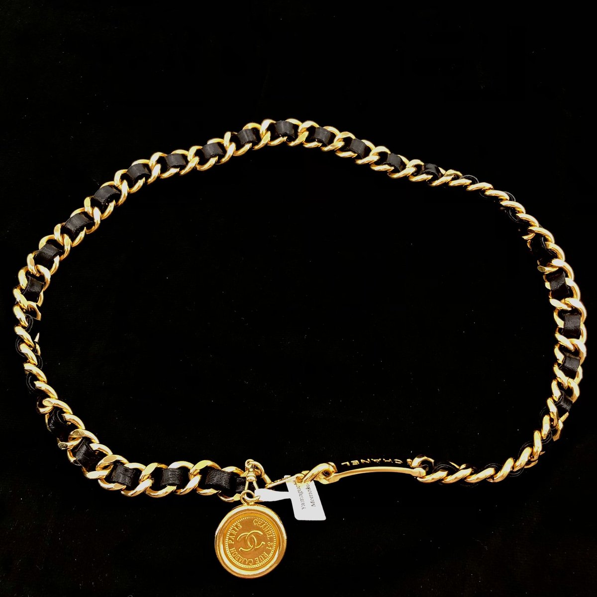 シャネルヴィンテージ クラシックココマーク メダル型チェーンベルト