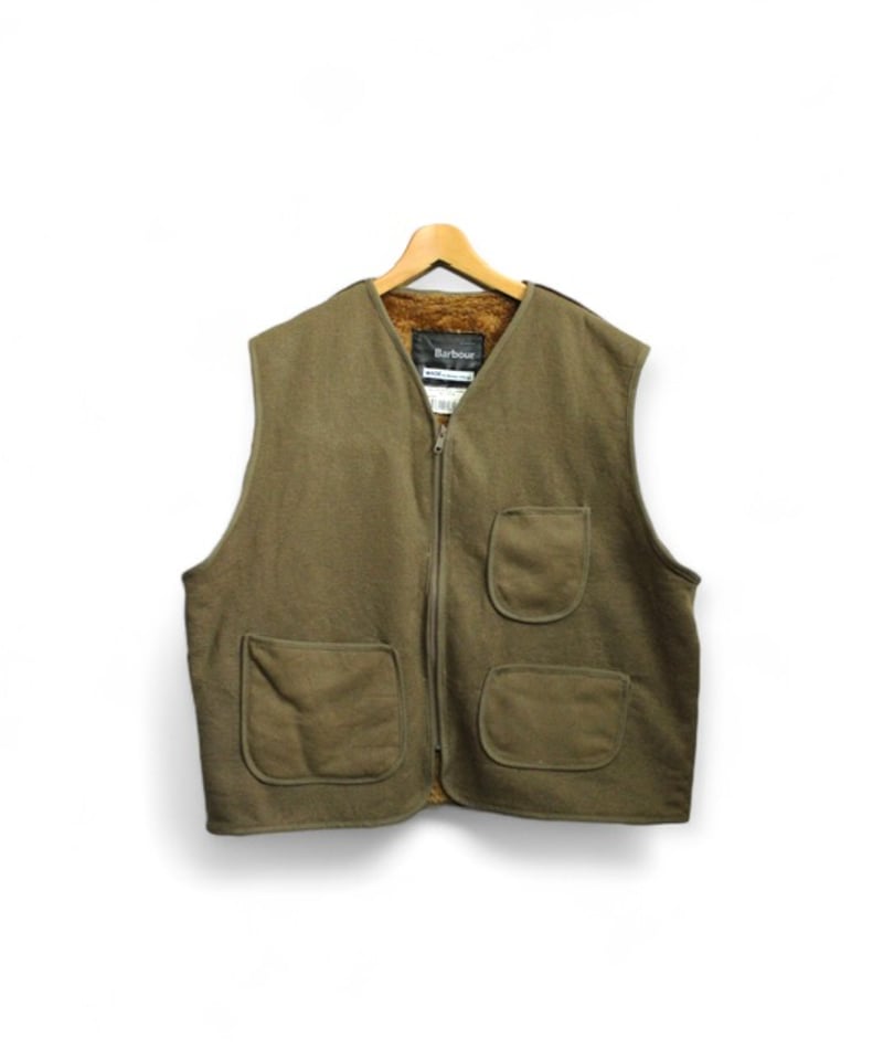 Sunny side up】REMAKE Barbour BOA LINNER VEST |