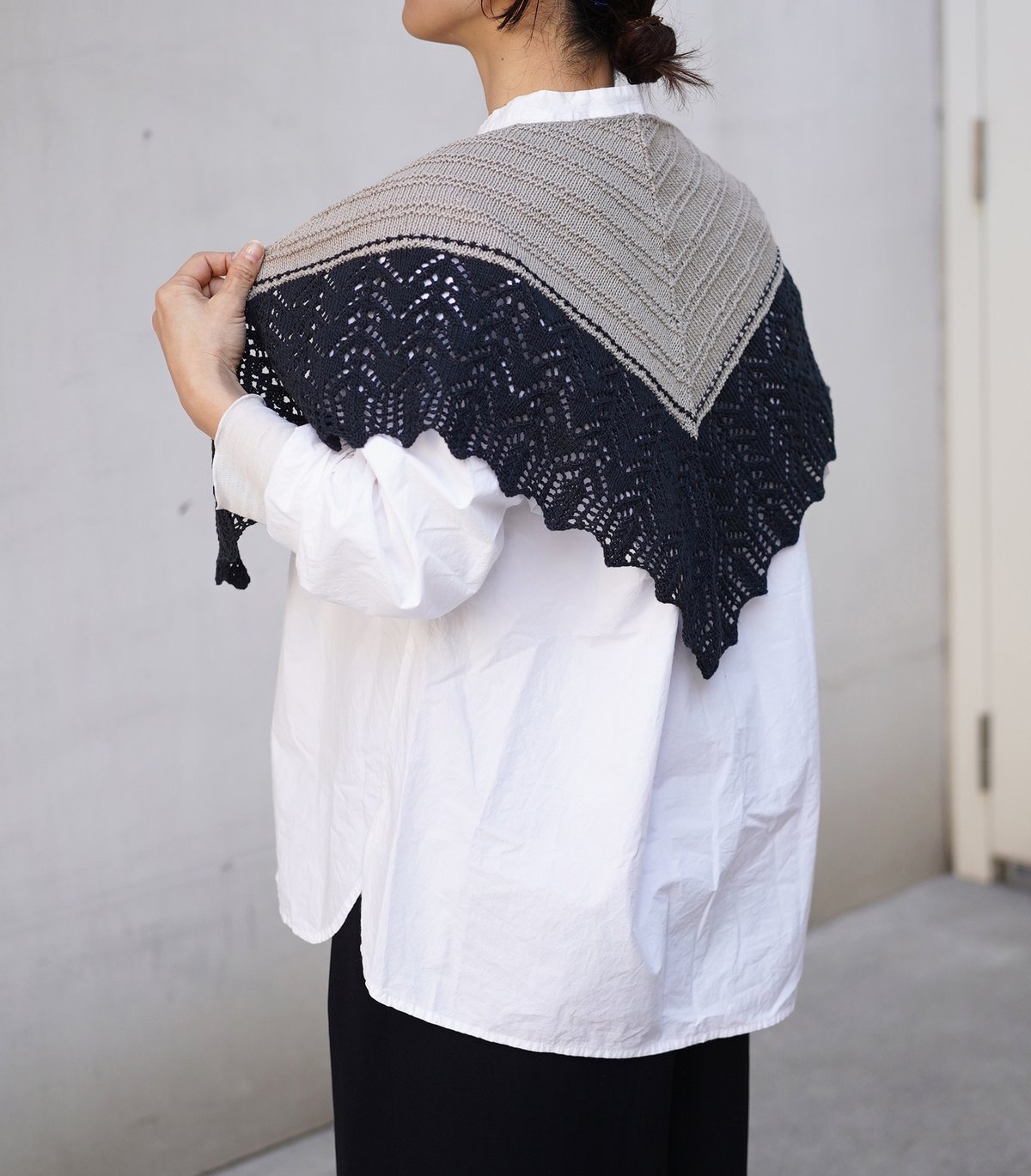 DARUMA 2026春夏新作 トライアングルレースショール キット | ニット