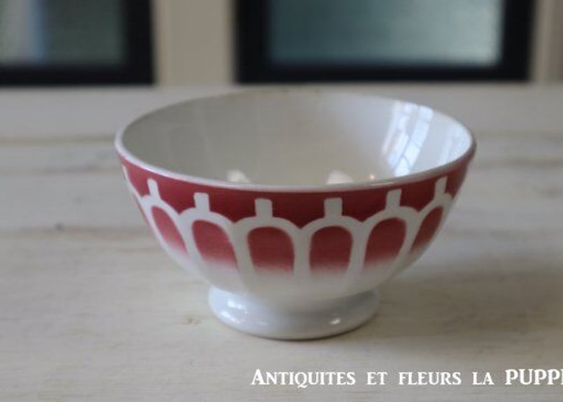 フランスから入荷♪Luneville リュネヴィル窯 アンティークカフェオレ