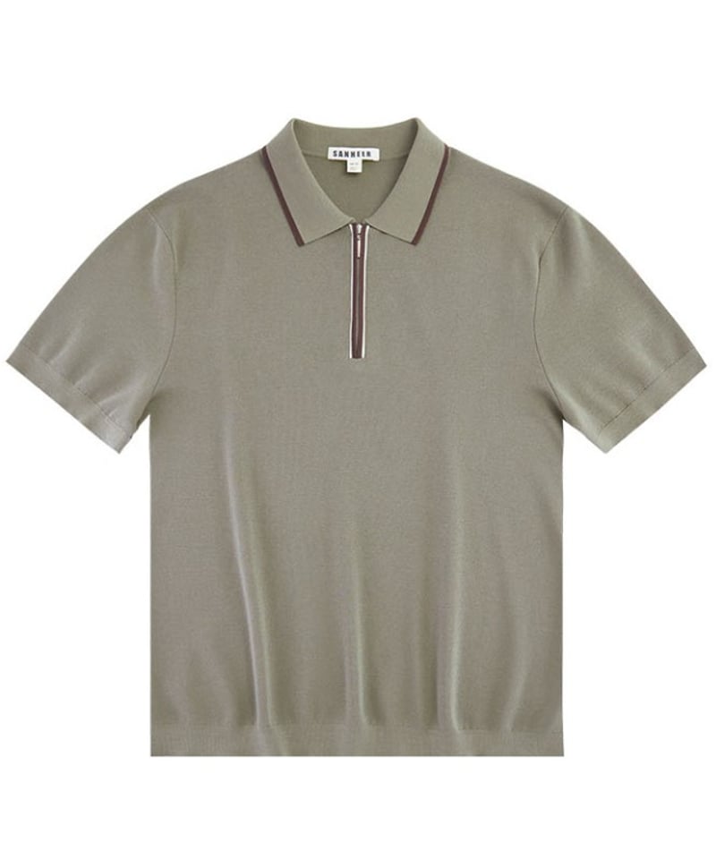 half-zip polo shirt /2color SH2533 | SANHEER