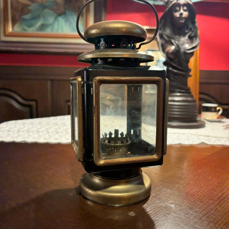 ヴィンテージ 四面ガラス スケーターズランタン | アンティーク家具と