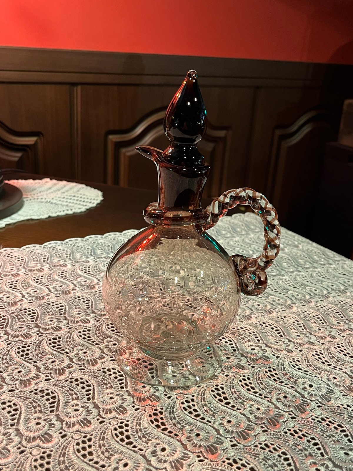 炎の芸術！！琉球ガラスの水差し | アンティーク家具と喫茶キャバレー