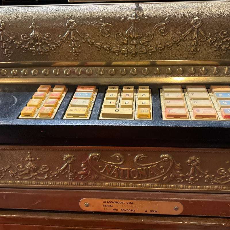 NATIONAL AMOUNT PURCHASED アンティークレジスター 2114-1708