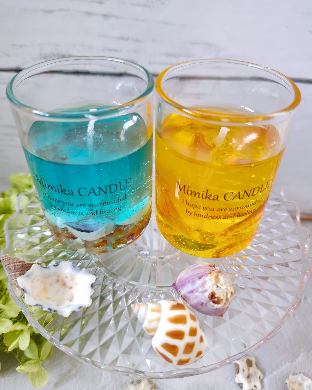 お試しセット ジェルキャンドル Ocean&Orange | Mimika_flower STORE