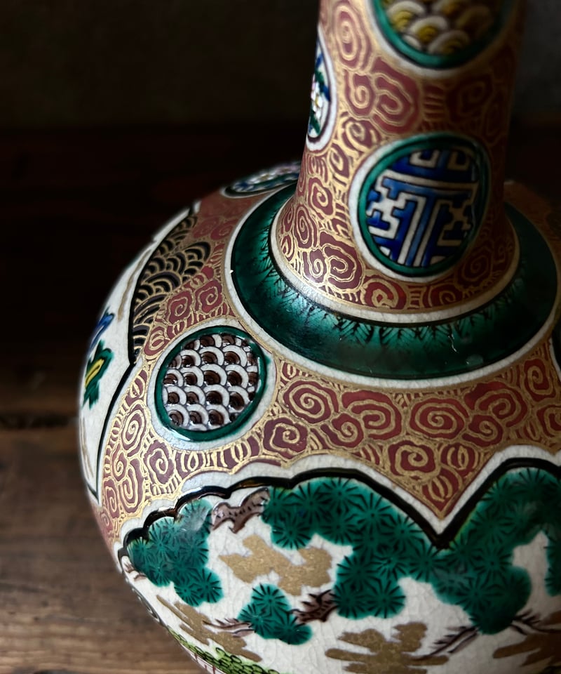 九谷焼/庄三/花瓶/骨董/アンティーク | 骨董・アンティークの