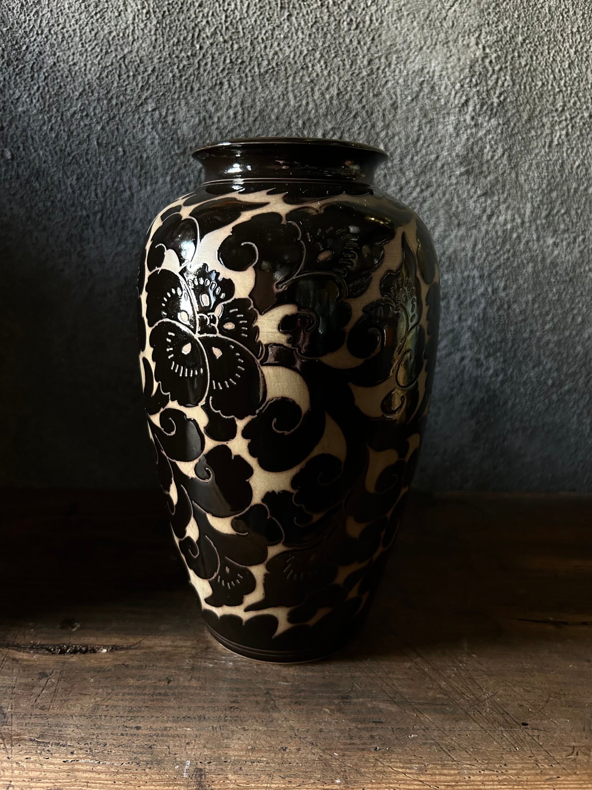 砥部焼の花器/竹山窯/飾り壺/花瓶/インテリア | 骨董・アンティークの