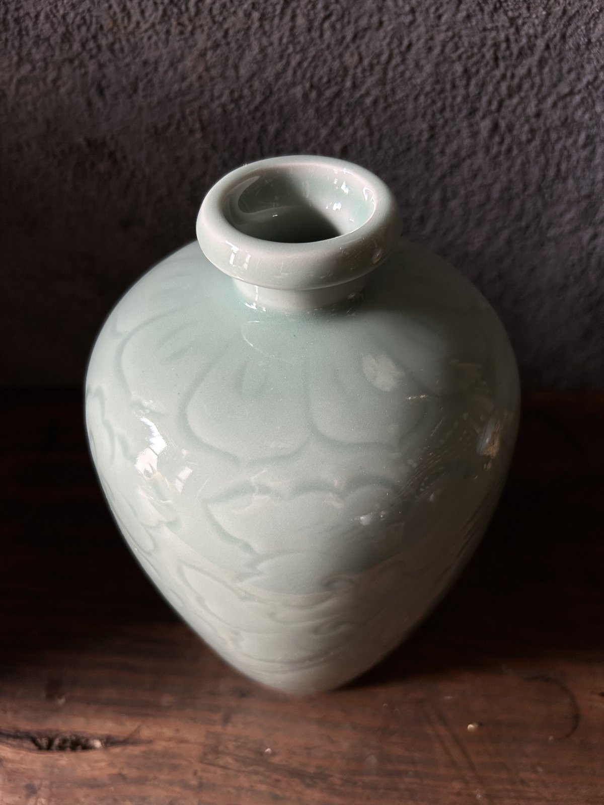 花器K11/徳利/青磁/花柄/陶器/花瓶 | 骨董・アンティークのオンライン