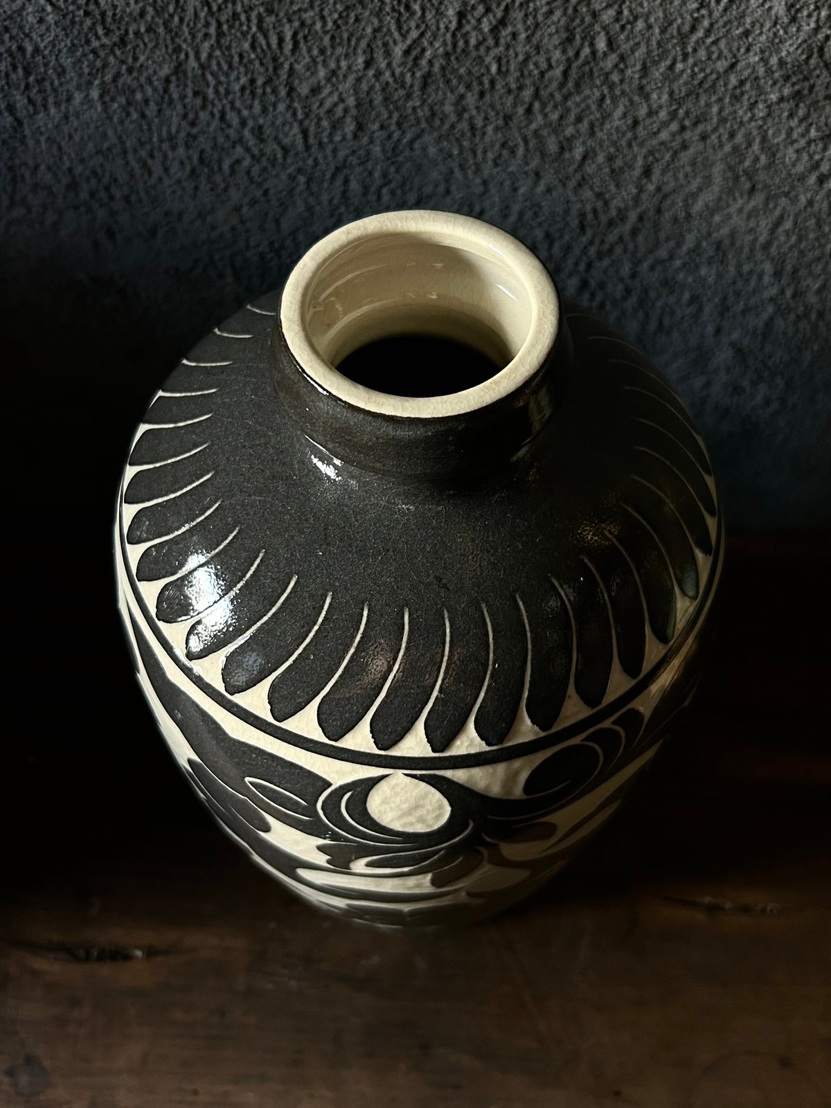 磁州窯の花器/中国美術/梅瓶/陶器/骨董 | 骨董・アンティークの