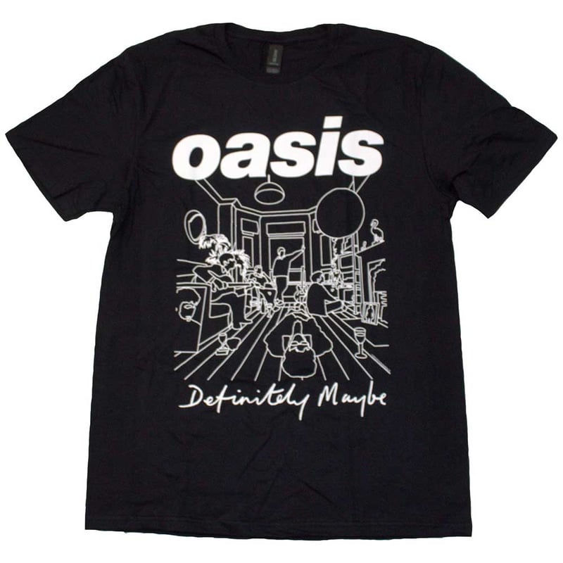 公式新品】 OASIS - DEFINITELY MAYBE LINE DRAWING BL