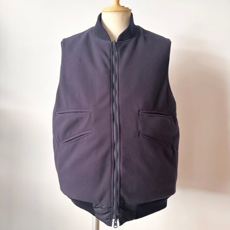 SASSAFRAS / WHEEL BARROW VEST(NAVY) | weaver