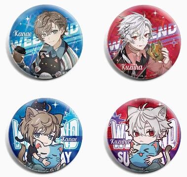 にじさんじ】中国限定 ChroNoiRコラボ 叶＆葛葉缶バッジセット第二弾